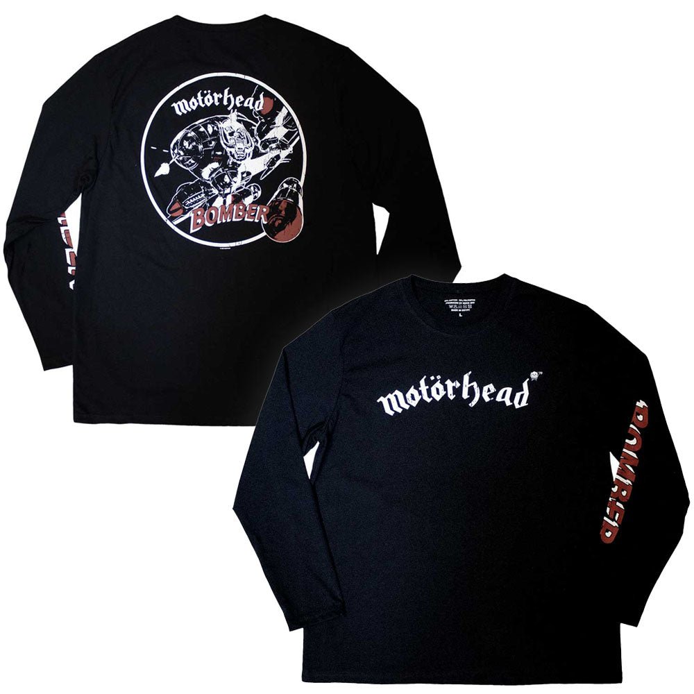 MOTORHEAD モーターヘッド (結成 50周年 ) - Bomber / バックプリントあり / 長袖 / アームプリントあり / Tシャツ / メンズ - PGS
